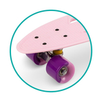 Skateboard copii, Qkids, Galaxy - Pink