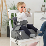 Inaltator de scaun pentru bebelusi 6-36 luni, transportabil, din plastic reciclat, Reer Growing Booster Seat 85041