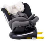 Scaun Auto Tweety Plus DELUXE BUF BOOF MandaraGrey cu Isofix rotativ 360 grade 0 36 kg
