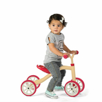 Tricicleta usoara RideOn Quadie, Cu sa reglabila, Cu mic compartiment in sa, 2.6 Kg, Pentru 1 - 3 ani, Chillafish, Peach
