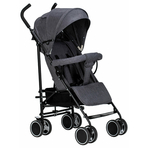 Carucior sport, Simple, Spatar si suport picioare reglabile, Capotina cu fereastra, Conform cu standardele de siguranta EN 1888-1:2018 si A1:2022, FreeON, Grey