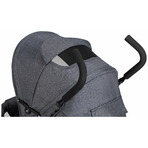 Carucior sport, Simple, Spatar si suport picioare reglabile, Capotina cu fereastra, Conform cu standardele de siguranta EN 1888-1:2018 si A1:2022, FreeON, Grey