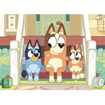Puzzle de colorat - Bluey & Mr Monkey Jocks (24 piese)