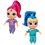 Set 2 jucarii din plus si material textil Shimmer & Shine 30 cm