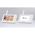 Lionelo - Video monitor Babyline 6.2, Conexiune Wi-Fi, Pana la 8h de functionare, Comunicare bidirectionala, Senzor de temperatura, Alb