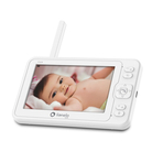 Lionelo - Video monitor Babyline 6.2, Conexiune Wi-Fi, Pana la 8h de functionare, Comunicare bidirectionala, Senzor de temperatura, Alb