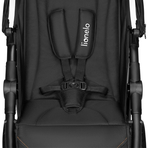 Lionelo - Carucior sport Natt, De la nastere, Cu accesorii si capotina XXL reglabila, 0 - 22 kg, Conform cu standardele europene de securitate EN1888-1, EN1888-2, Negru Onyx