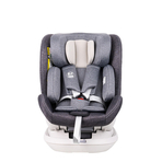 Scaun auto Platinum Deluxe i-Size Buf Boof cu isofix rotativ 360 grade Top Tether SIPS 40-150 cm 0-36 kg Grey