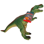 Set 2 figurine dinozauri din cauciuc, T-Rex verde si Tsintaosaurus, 34 cm