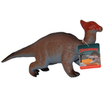Set 2 figurine dinozauri din cauciuc, T-Rex verde si Tsintaosaurus, 34 cm