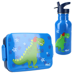 Set cutie alimente 16x13x5 cm si bidon inox 500 ml PrÃªt blue