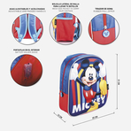 Rucsac Mickey Mouse 3D cu luminite, 25x31x10 cm