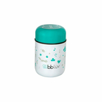 Termos pentru alimente solide, Food, Cu lingurita inclusa, 300 ml, BPA Free, Bbluv, Aqua