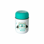 Termos pentru alimente solide, Food, Cu lingurita inclusa, 300 ml, BPA Free, Bbluv, Aqua