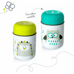 Termos pentru alimente solide, Food, Cu lingurita inclusa, 300 ml, BPA Free, Bbluv, Aqua