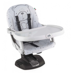 Scaun de Masa CAM Seat Idea, Inaltime Ajustabila, Varsta 6-36 luni, Pliabil, Centura de Siguranta in 5 Puncte, Gri