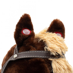Calut balansoar cu efecte de miscarea gurii si a cozii, cu efecte sonore de cowboy si galop, Baby Mix, maro