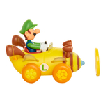 Nintendo Mario - Masinuta cu figurina inclusa, Luigi
