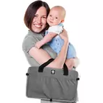 Patut pliabil compact de calatorie Dooky TRAVELLER Grey Melange