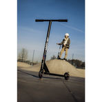 Lionelo - Trotineta Whizz, Pentru Acrobatii, Rulmenti ABEC-9, Sistemul de compresie IHC 9, 20 - 100 kg, Conform cu standardul european de securitate EN14619, Albastru