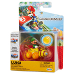 Nintendo Mario - Masinuta cu figurina inclusa, Luigi