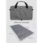 Patut pliabil compact de calatorie Dooky TRAVELLER Grey Melange