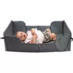 Patut pliabil compact de calatorie Dooky TRAVELLER Grey Melange