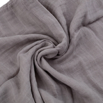 Petite&Mars - Set 2 scutece din muselina de bambus Misty Grey Planes, Hipoalergenice, Dimensiuni mari 120 x 120 cm, Certificate Oeko Tex Standard 100, Multicolor