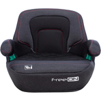 Inaltator auto, Cosmo Plus I-Size, Cu isofix, Cu spatar inaltat si cotiere, Potrivit pentru copiii intre 125 si 150 cm sau intre 25 si 36 Kg, FreeON, Conform cu standardul european de securitate ECE R129, Black