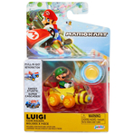 Nintendo Mario - Masinuta cu figurina inclusa, Luigi