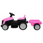 Tractor electric cu remorca, roz