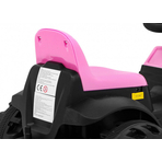 Tractor electric cu remorca, roz