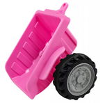 Tractor electric cu remorca, roz