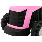 Tractor electric cu remorca, roz