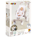Carucior sport pentru papusi Smoby Baby Nurse Poussette Pop crem