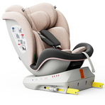 Scaun auto Tweety Plus iSize Buf Boof LightPink cu isofix Rotativ 360 grade Pozitie Somn Top Tether 0-36 kg 40-150 cm