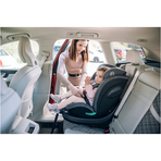 Scaun auto pentru copii, Space, Nastere - 150 Cm, Rotire 360° grade, Tehnologie Isofix I-Size, Spatar reglabil, Conform cu standardul european de securitate ECE R129, FreeON, Grey