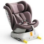 Scaun Auto Tweety Plus DELUXE BUF BOOF iSIZE LightRed cu Isofix rotativ 360 grade 40-150 cm