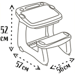 Banca scolara Smoby Magical Desk cu accesorii