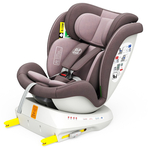 Scaun Auto Tweety Plus DELUXE BUF BOOF iSIZE LightRed cu Isofix rotativ 360 grade 40-150 cm