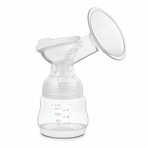 Lionelo - Pompa dubla de san, Electrica, Cu 9 nivele de aspiratie, 5 moduri de masaj, Afisaj LED, Imita suptul natural al copilului, Functionare pana la 90 min, Silentioasa, Fara BPA, Include 2 recipiente de 150 ml si 2 pungi, Cablu USB, Husa, Alb/Gri