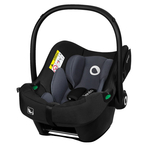 Lionelo - Soica auto i-Size Astrid, 0-13 Kg, 40-87 cm, Cu maner si capotina reglabile, Cu protectie laterala avansata, Salteluta confortabila , Conform cu standardul european de securitate R129, Negru/Gri