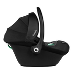 Lionelo - Soica auto i-Size Astrid, 0-13 Kg, 40-87 cm, Cu maner si capotina reglabile, Cu protectie laterala avansata, Salteluta confortabila , Conform cu standardul european de securitate R129, Negru/Gri
