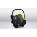 Lionelo - Soica auto i-Size Astrid, 0-13 Kg, 40-87 cm, Cu maner si capotina reglabile, Cu protectie laterala avansata, Salteluta confortabila , Conform cu standardul european de securitate R129, Negru/Gri