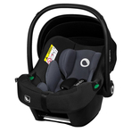 Lionelo - Soica auto i-Size Astrid, 0-13 Kg, 40-87 cm, Cu maner si capotina reglabile, Cu protectie laterala avansata, Salteluta confortabila , Conform cu standardul european de securitate R129, Negru/Gri