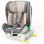 Scaun auto Platinum Deluxe i-Size Buf Boof cu isofix rotativ 360 grade Top Tether SIPS 40-150 cm 0-36 kg Pink