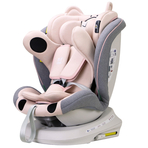 Scaun Auto Tweety Plus DELUXE BUF BOOF iSIZE UrsPink cu Isofix rotativ 360 grade 40-150 cm