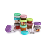 SET 12 RECIPIENT STICLA PENTRU HRANA BEBE, MELII, 6*59 ML + 6*118 ML