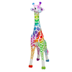 Melissa&Doug - Girafa gigant din plus Rainbow