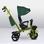 Tricicleta copii, Lionelo, Kori, Cu suport de picioare, Control al directiei, Scaun reversibil, Rotire 360 grade, Pliabila, Conform cu standardul european de securitate EN71, Verde